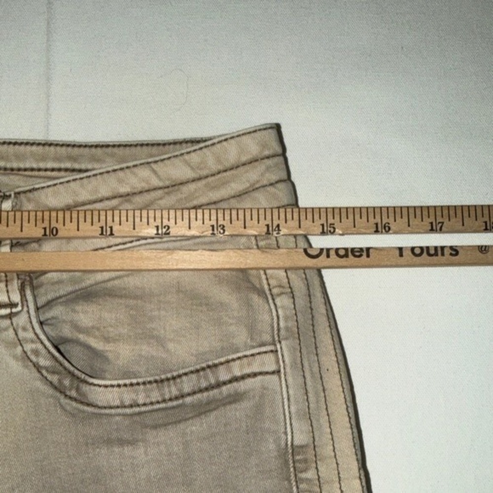 prAna Women Organic Cotton Cargo Utility Pants Khaki Tan Size 10 Tapered Cropped - Picture 7 of 10